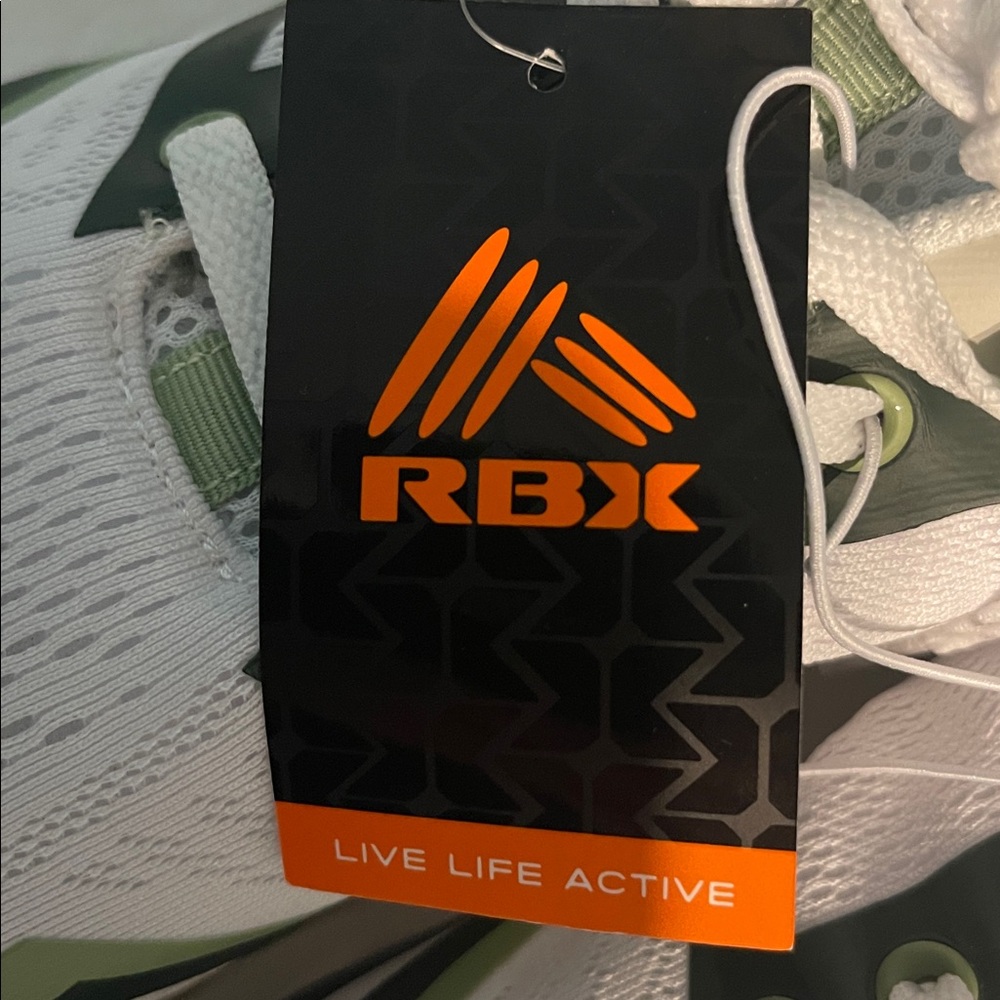 RBX Men's White and Green Athletic Shoes - Picture 14 of 16